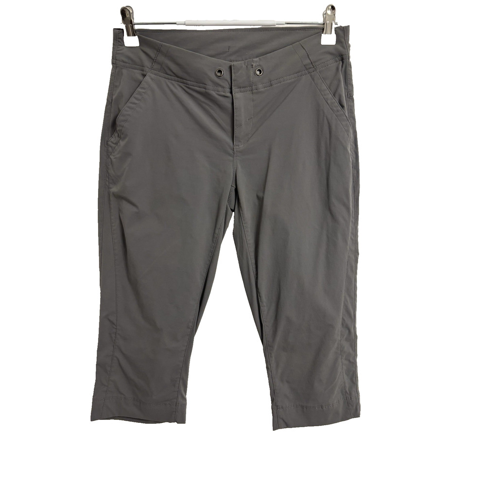 Columbia Women's 2 Gray Lightweight Hiking Capri Pants Gorpcore Trails Outdoors